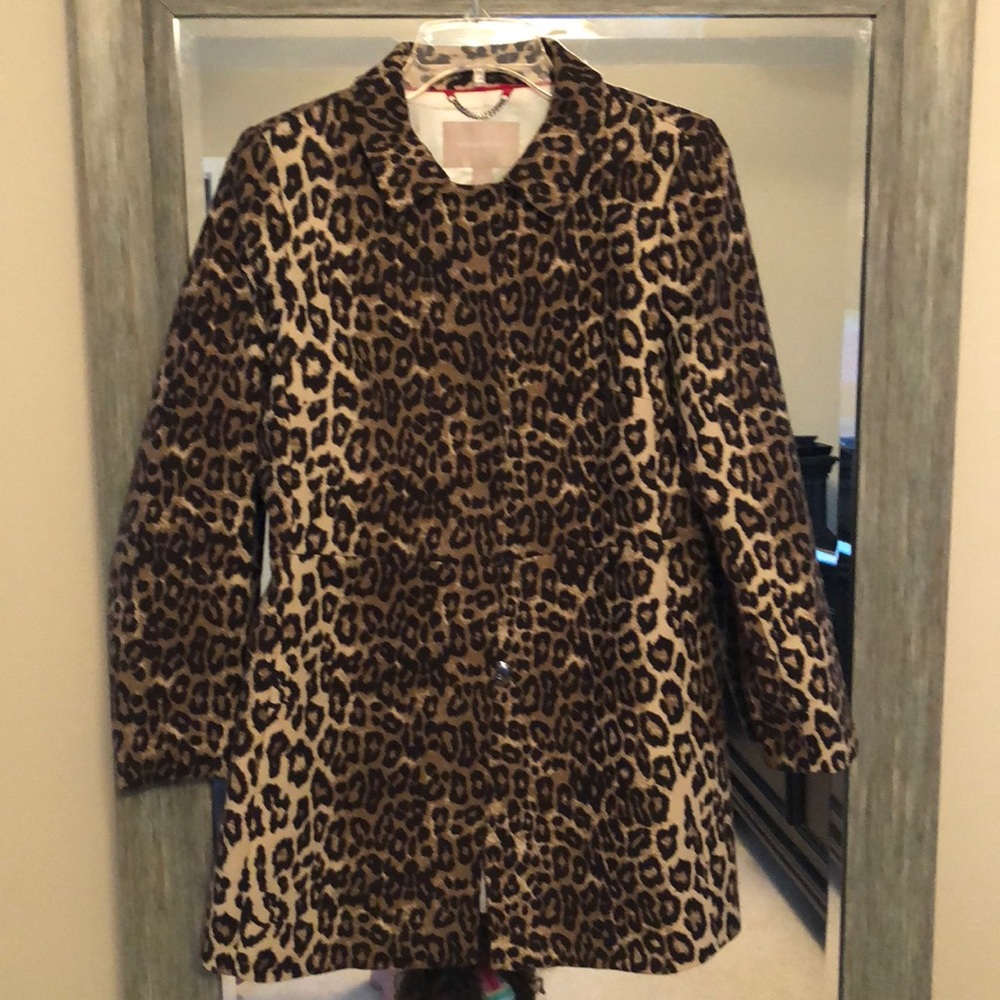 Leopard Trench coat - banana republic